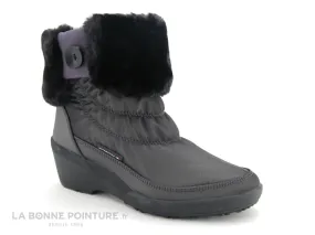 Achat chaussures Antarctica Femme Botte Pluie Neige, vente Antarctica 3405 gris revers noir