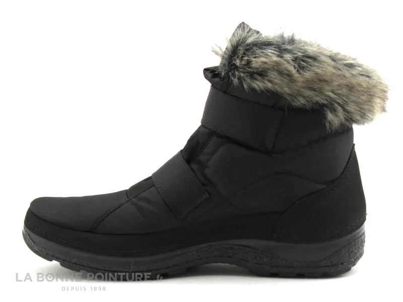 Achat chaussures Antarctica Femme Botte Pluie Neige, vente Antarctica 713 Noir - 2 velcros - Bottine fourre Femme