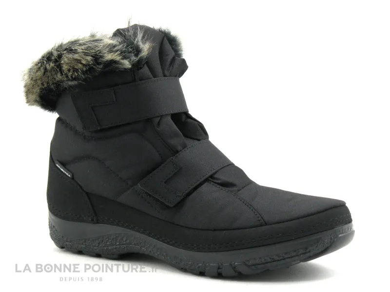 Achat chaussures Antarctica Femme Botte Pluie Neige, vente Antarctica 713 Noir - 2 velcros - Bottine fourre Femme