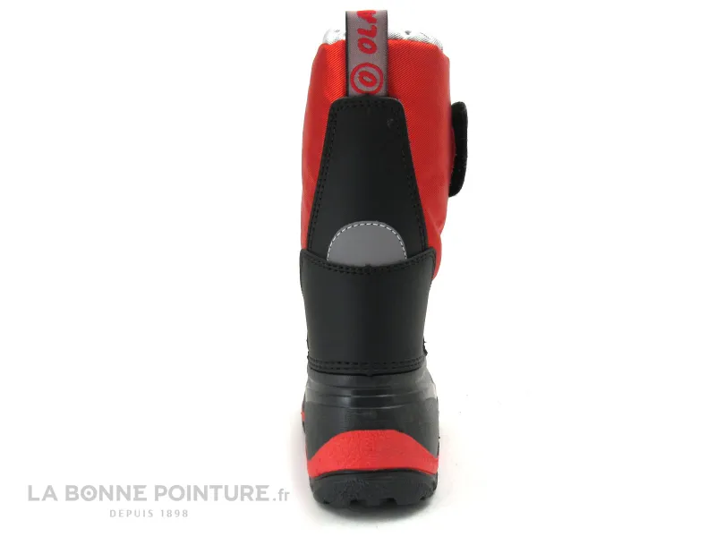 Achat chaussures Olang Enfant Botte Pluie Neige, vente Olang Dotto Rosso Rouge Noir Botte neige enfant