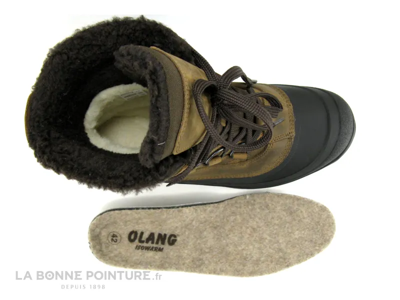 Achat chaussures Olang Homme Botte Pluie Neige, vente Olang PEGASO OC TEX - Crampons retractables - Boots fourrees