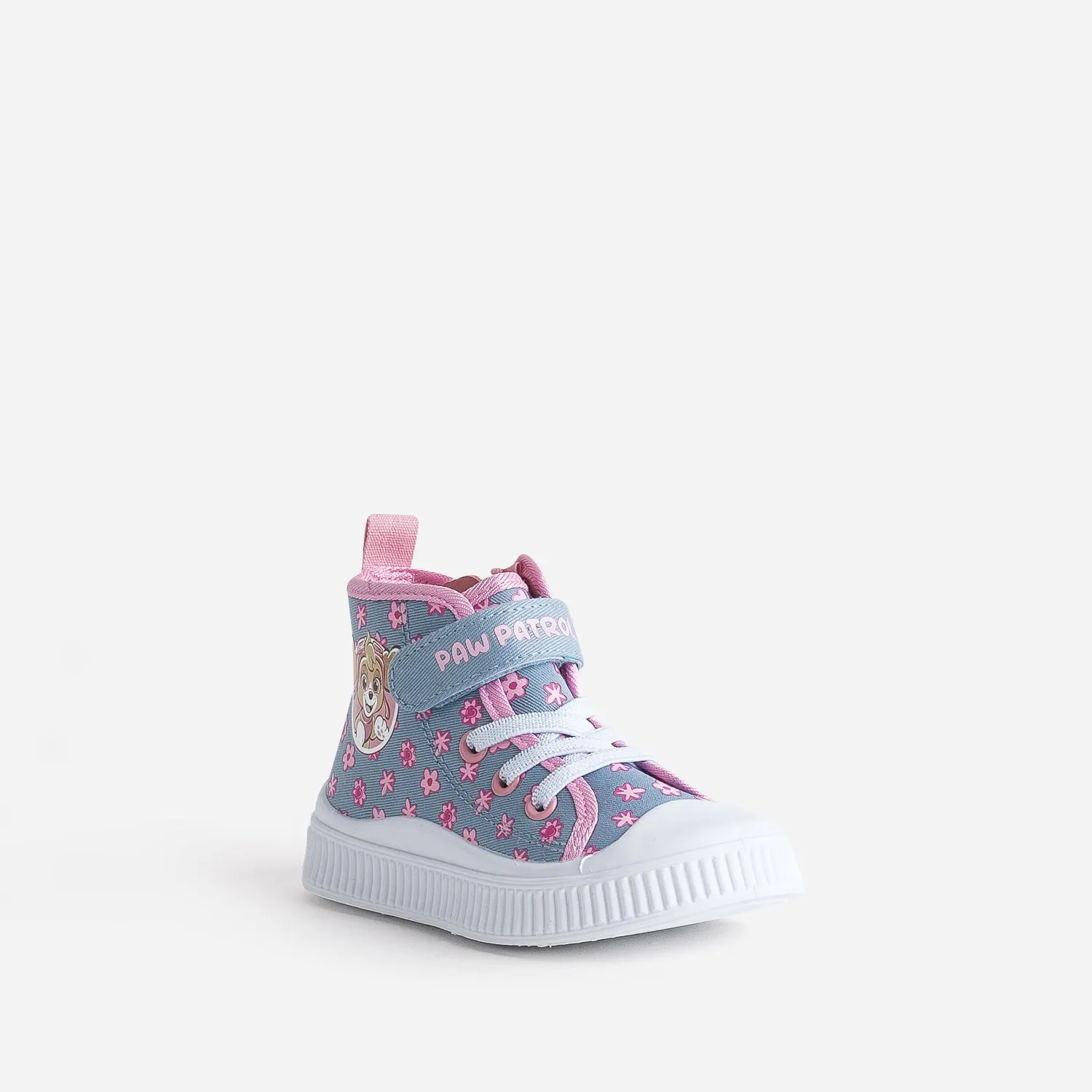 Basket PAT PATROUILLE bleue toile fleurie - Baskets Enfant | ERAM