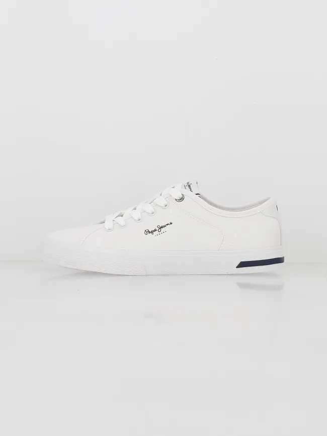 Baskets en toile kenton road blanc femme - Pepe Jeans | wimod