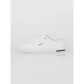 Baskets en toile kenton road blanc femme - Pepe Jeans | wimod