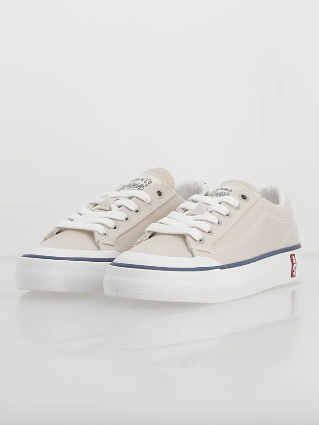 Baskets en toile ls2 beige femme - Levi's | wimod