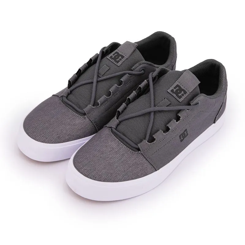 Baskets toile basses Hyde gris Homme DC SHOES à prix dégriffé ! | 