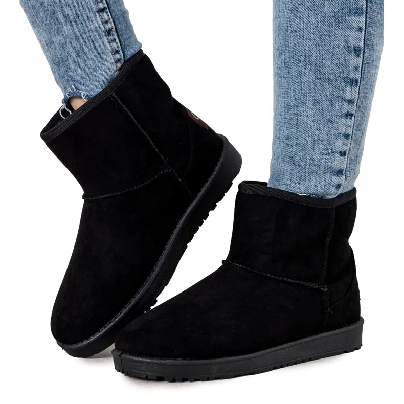 BM Bottes de neige pour femmes noires de Nanna le noir