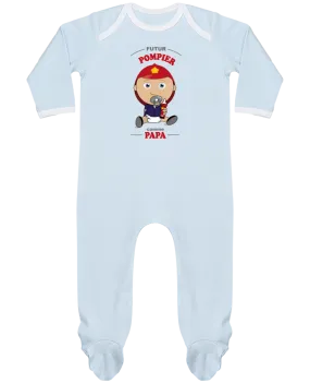 Body Pyjama Bébé Futur pompier comme papa par GraphiCK-Kids