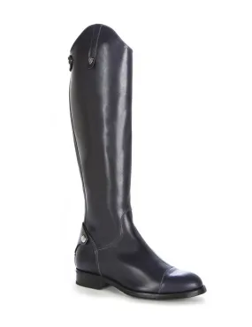 Bottes bleu marine sur mesure en cuir