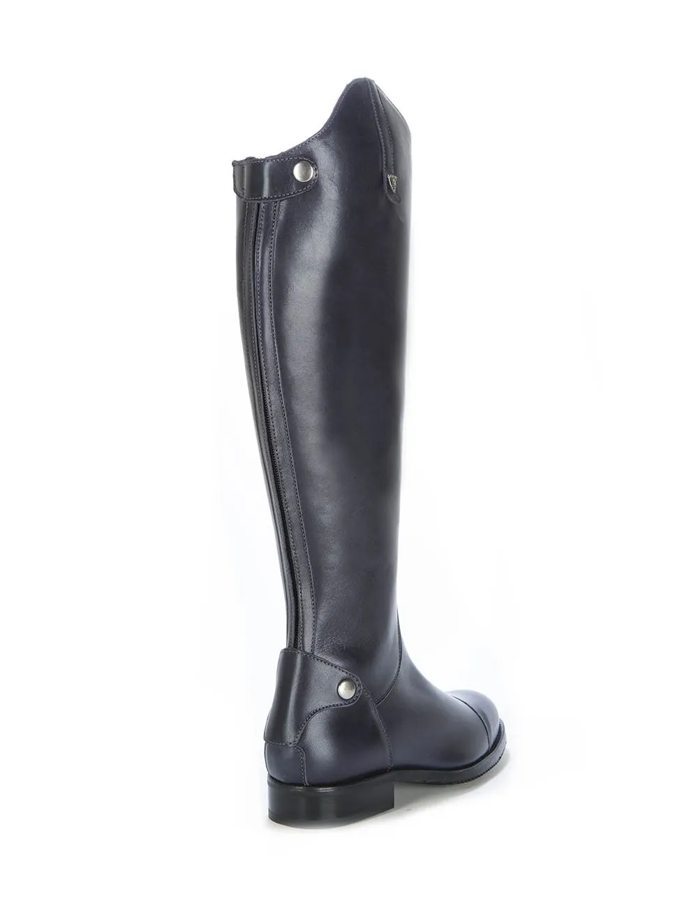 Bottes bleu marine sur mesure en cuir