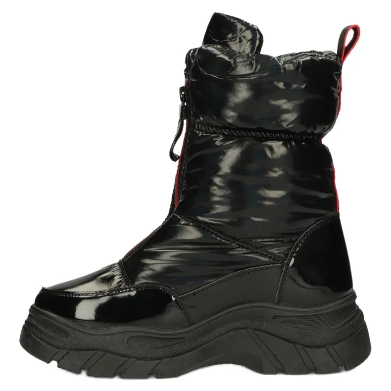 Bottes de neige noires à fermeture éclair Filippo DBT4236 le noir