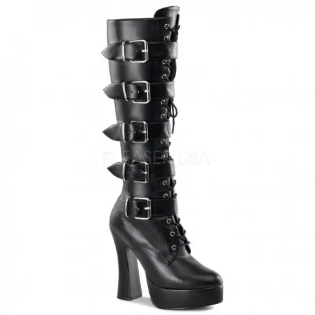 Bottes Plateformes Pleaser ELECTRA-2042 Noir mat - Talons-Oh.com