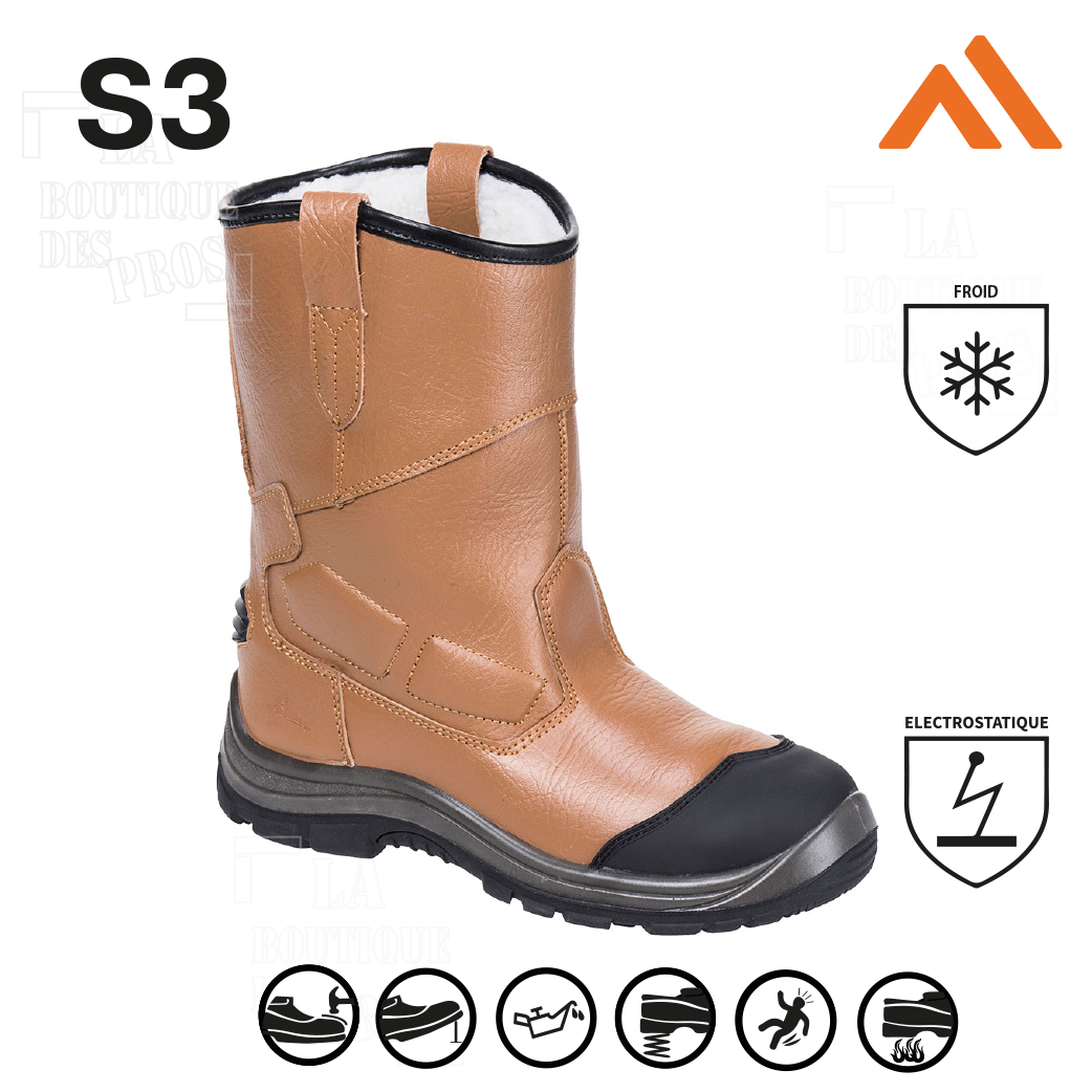 Bottes Rigger Steelite Pro fourrées S3 Ci HRO