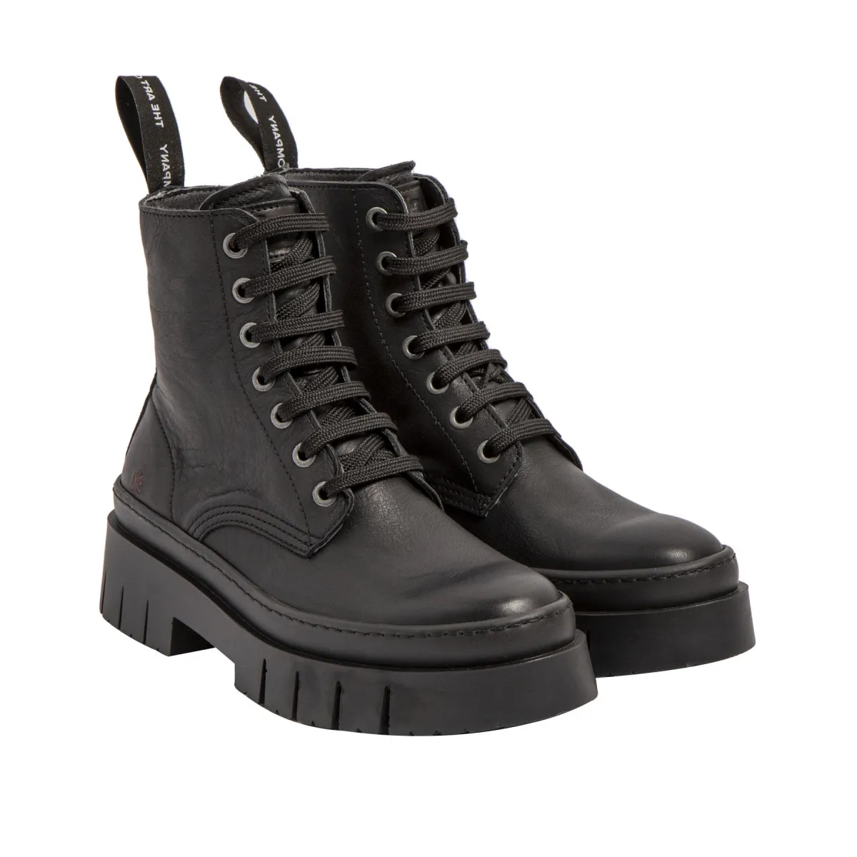 Bottines à lacets style rangers - Noir