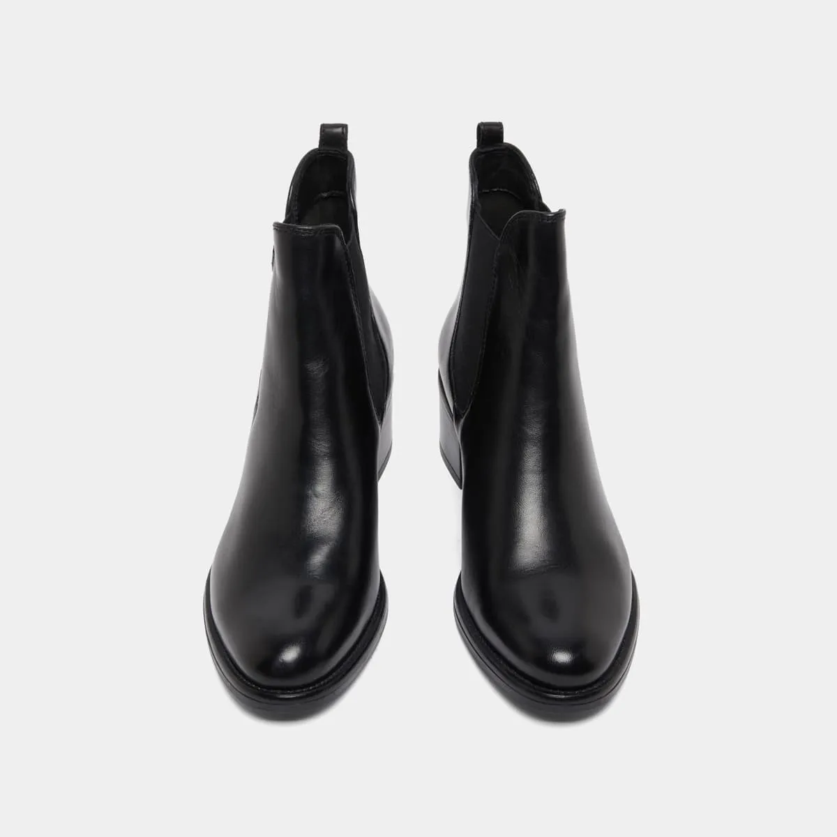 Bottines à talons en cuir noir pour Unisexe | Jonak