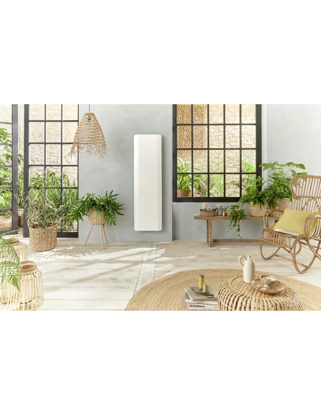 Calidoo nativ radiateur plinthe 1000W blanc satiné INTUIS M152413