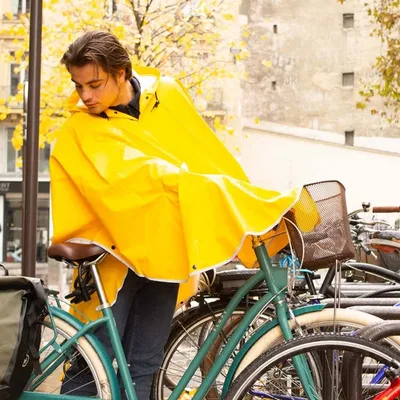 Cape de pluie imperméable effet ciré