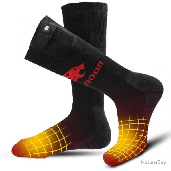 Chaussettes chauffantes Avoriaz, Savior M Noir