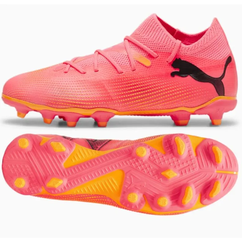 Chaussures de football Puma Future 7 Match FG/AG Jr 107729-03 rose