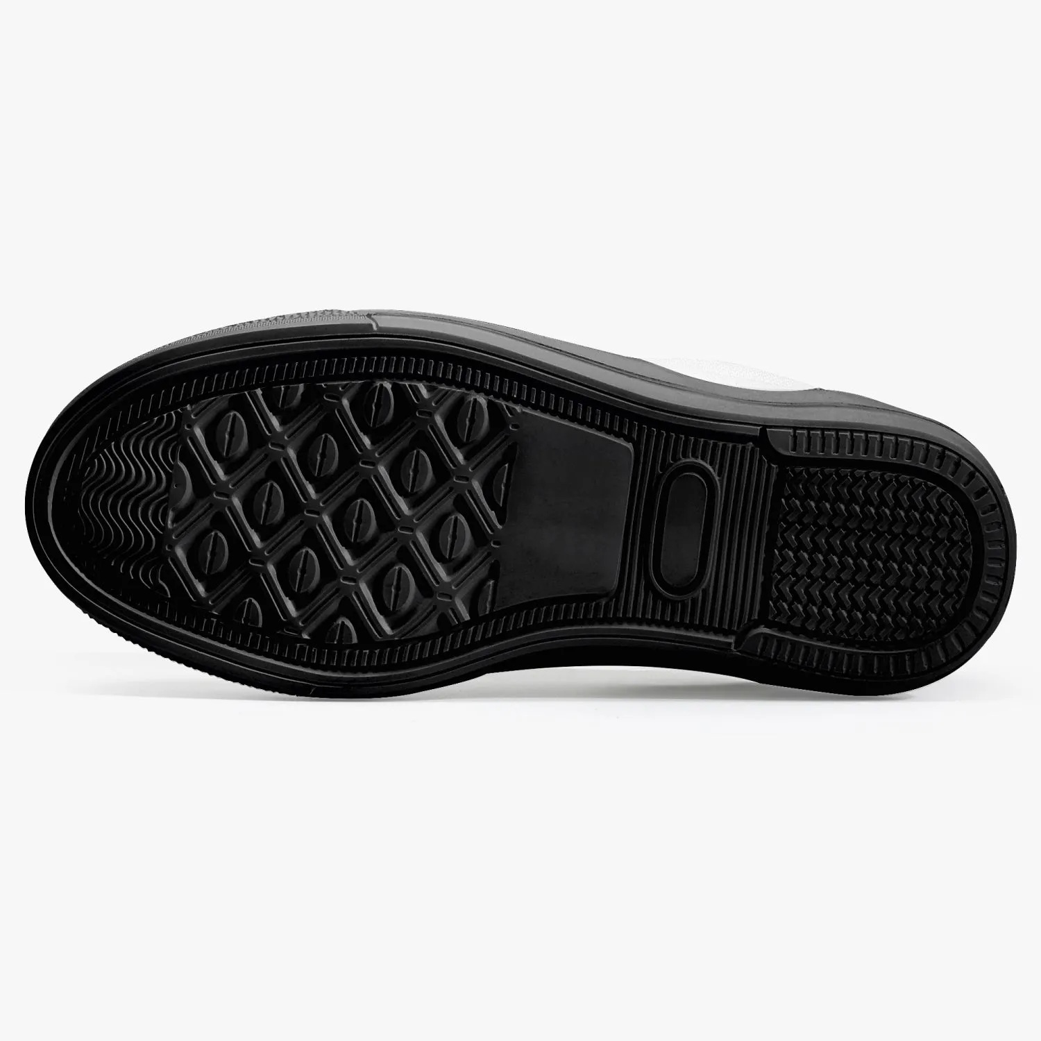 Chaussures à enfiler pour enfants, noires Motif noir, gris et blanc (215)