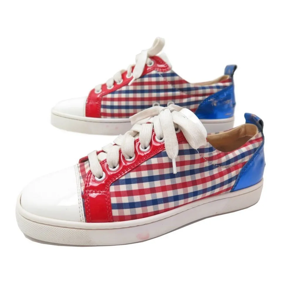 CHRISTIAN LOUBOUTIN BASKETS toile vichy