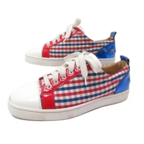 CHRISTIAN LOUBOUTIN BASKETS toile vichy