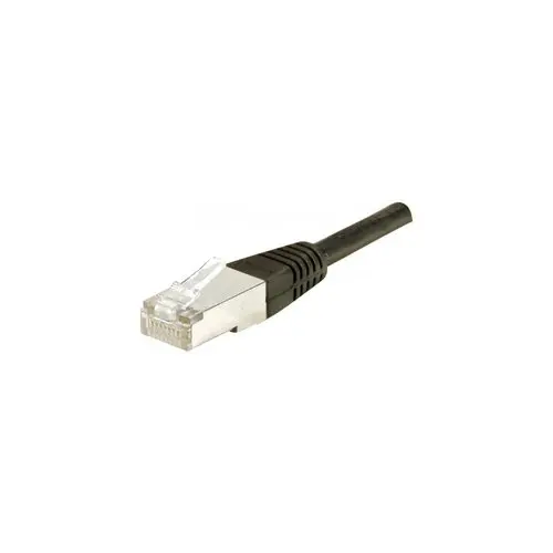 Cordon RJ45 categorie 6 F/UTP noir - 0,15 m