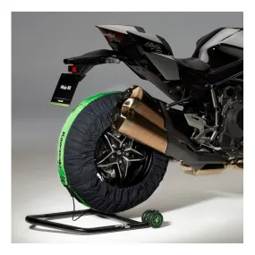 Couvertures chauffantes noires et vertes Kawasaki | Moto Shop 35