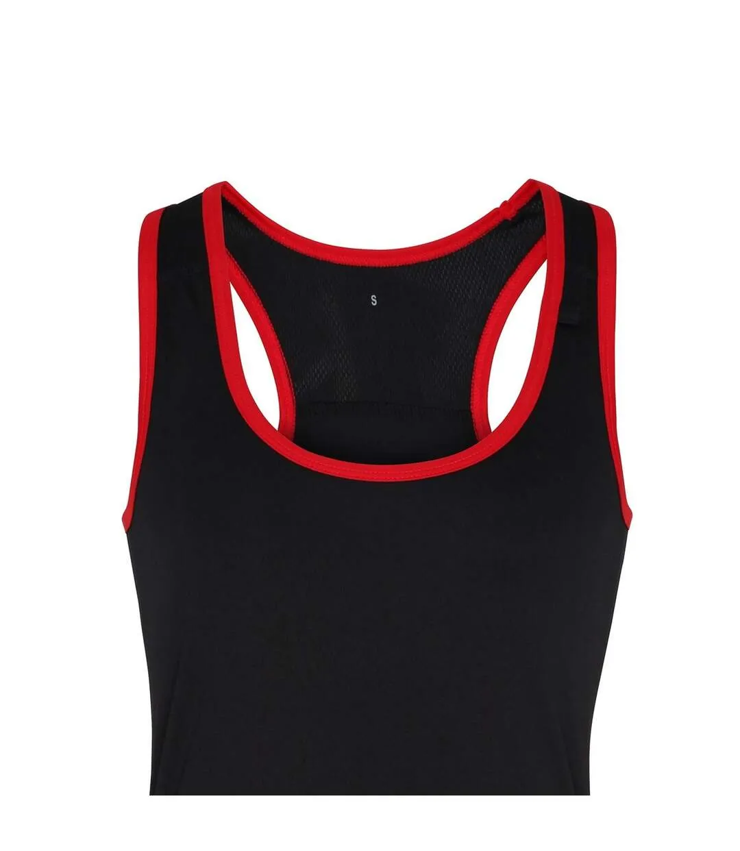 Débardeur de fitness femmes noir/rouge Tri Dri