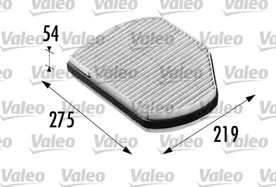 Filtre, air de l'habitacle VALEO 698697 