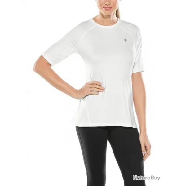 Fitness Top anti UV femme Devi Blanc Blanc