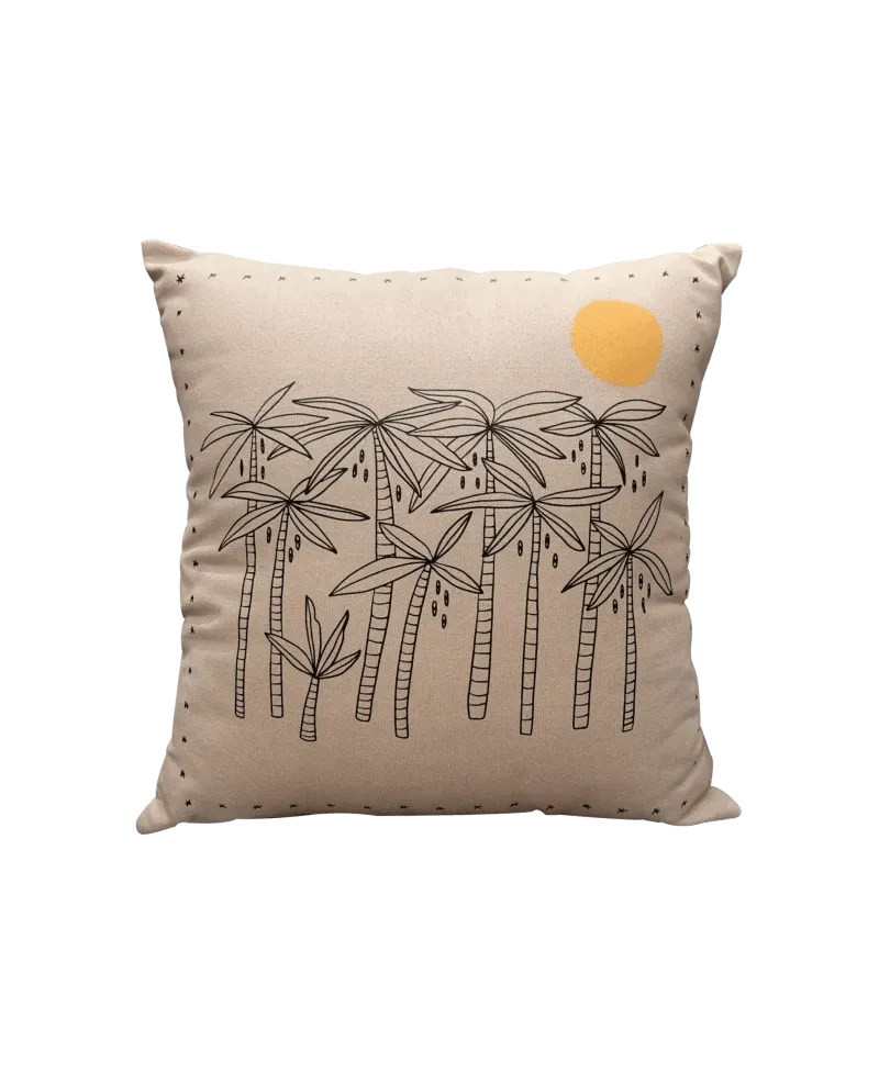 Housse de coussin aux motifs palmiers - Palms