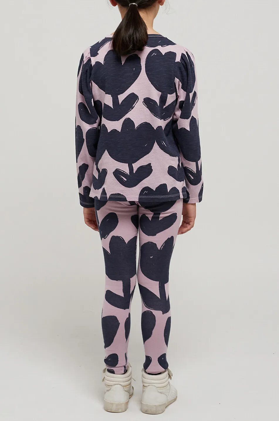 Legging fille en jersey Retro Flowers All Over