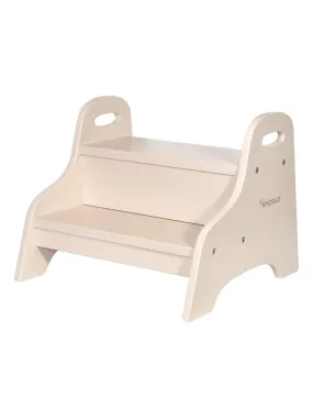 Marchepied enfant en bois - Beige