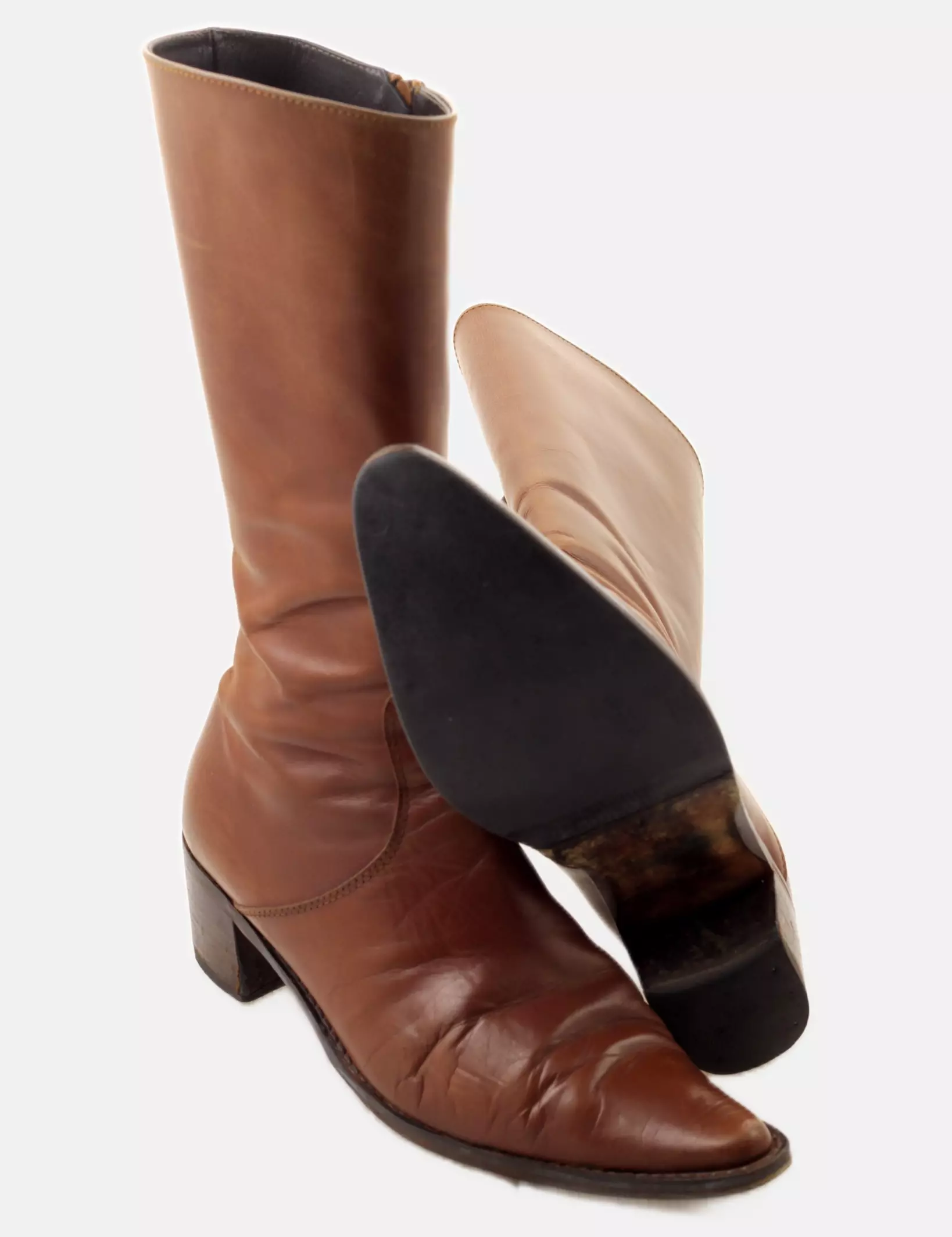 Massimo Dutti Bottes Cuir