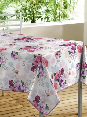 Nappe toile cirée 140x240 cm Rossana PVC - Rose