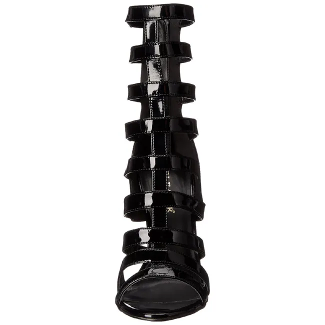 Noir Verni 13 cm SEXY-52 Bottines Talons Hauts Femmes