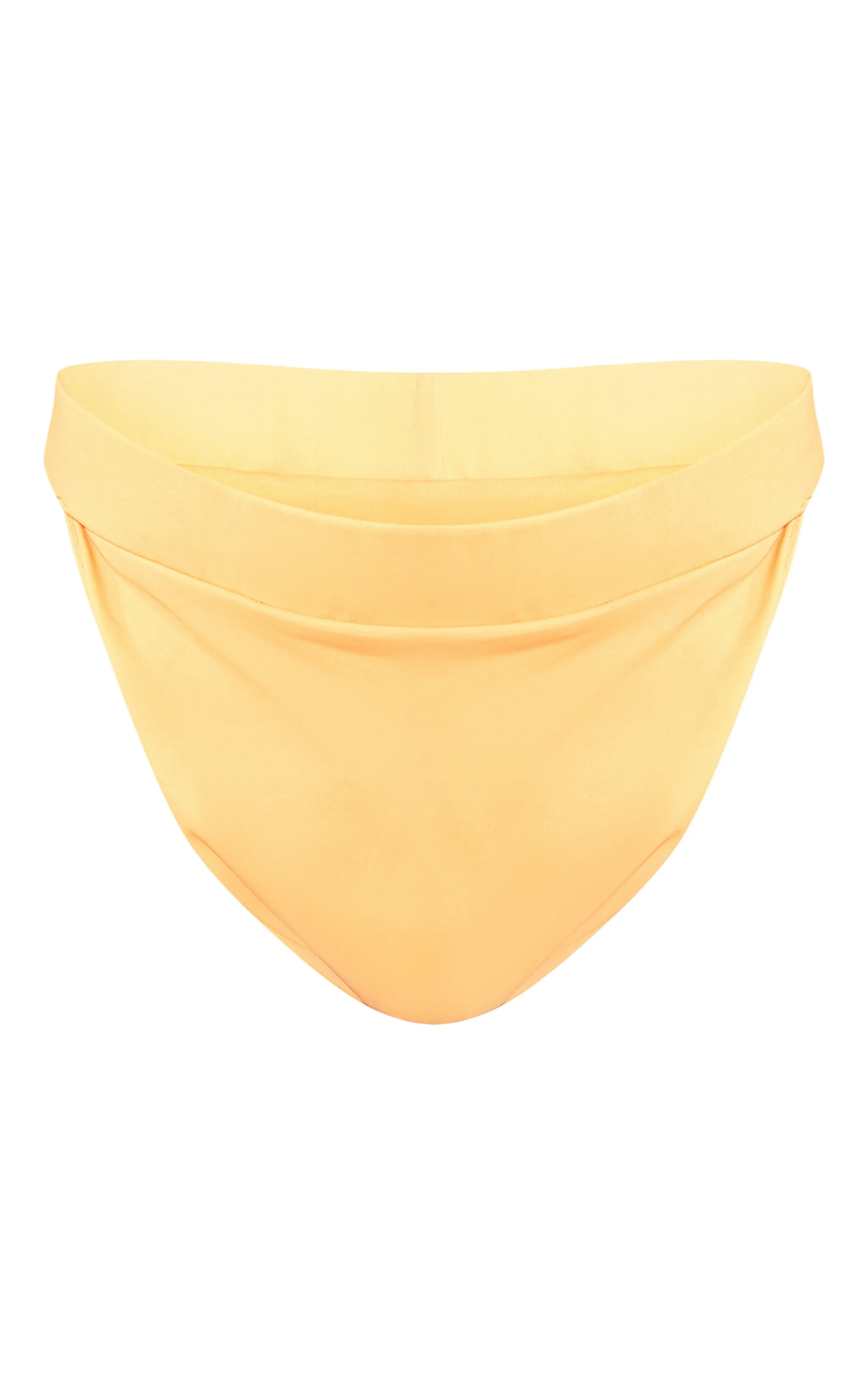 Plus Bas de maillot de bain orange échancré