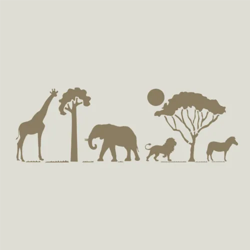 Pochoir safari (ref 245-modifié)