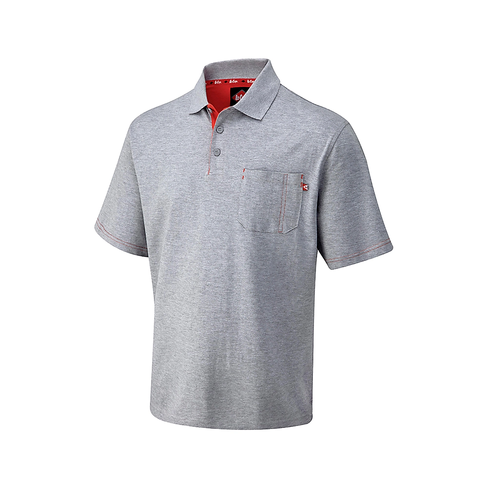 Polo LCTS011 - Gris chiné Lee Cooper