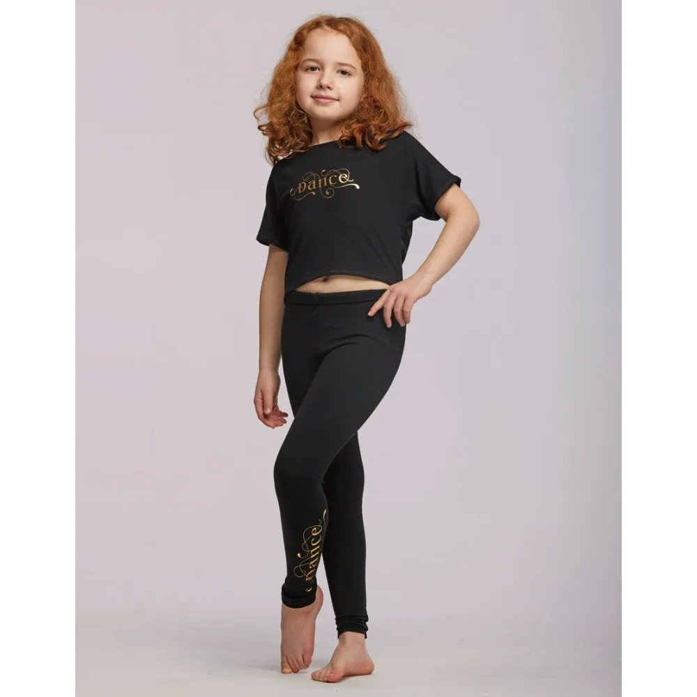 T-Shirt Court Danse Fille - AGILE JR ARABESQUE Temps Danse - FAME La Maison De La Danse