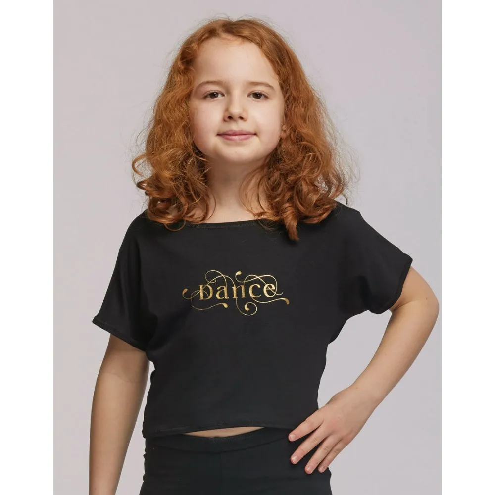 T-Shirt Court Danse Fille - AGILE JR ARABESQUE Temps Danse - FAME La Maison De La Danse