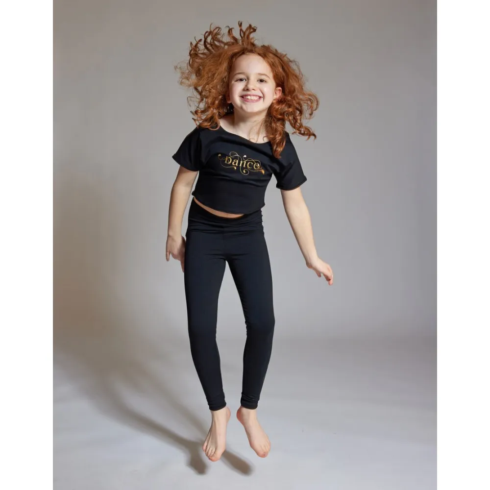 T-Shirt Court Danse Fille - AGILE JR ARABESQUE Temps Danse - FAME La Maison De La Danse