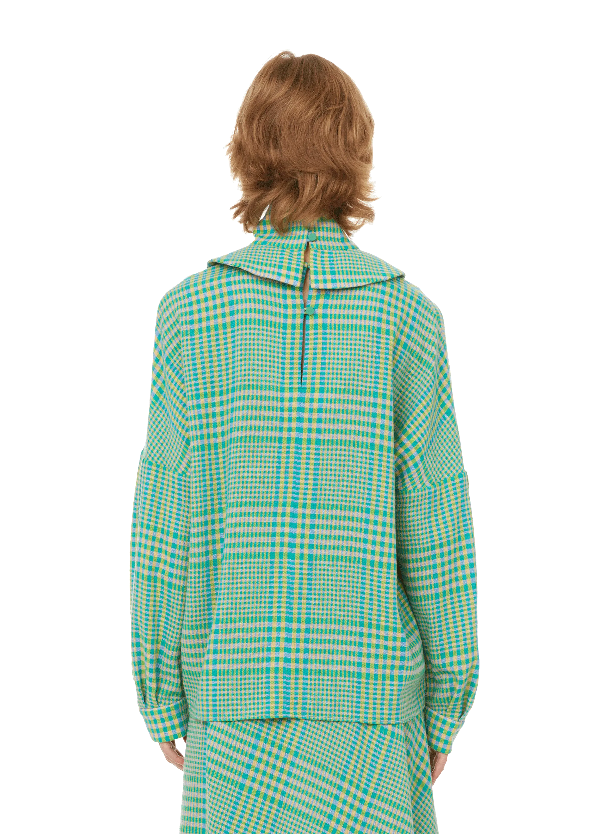 TIBI  Top à col amovible en laine mélangée - Multicolore