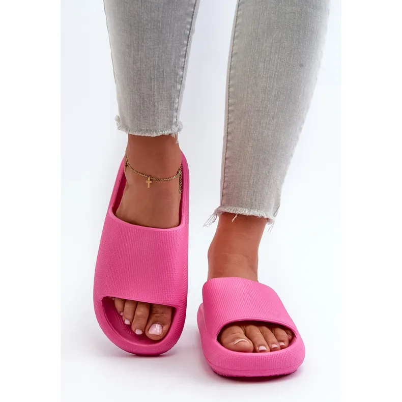 Tongs Femme En Mousse Légère À Semelle Épaisse Rose Querceria