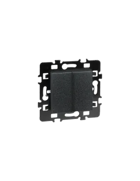 Va/Vient + Bouton poussoir anthracite EUR'OHM 61916