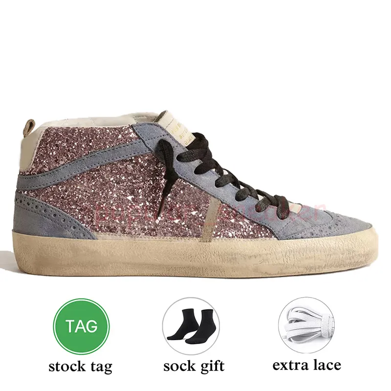 ✨ 5 Estrellas Golden Goosee Sneakers Goose Femmes Hommes Mid Star Designer Chaussures Toile Baskets En Daim Cuir Glitter Argent 